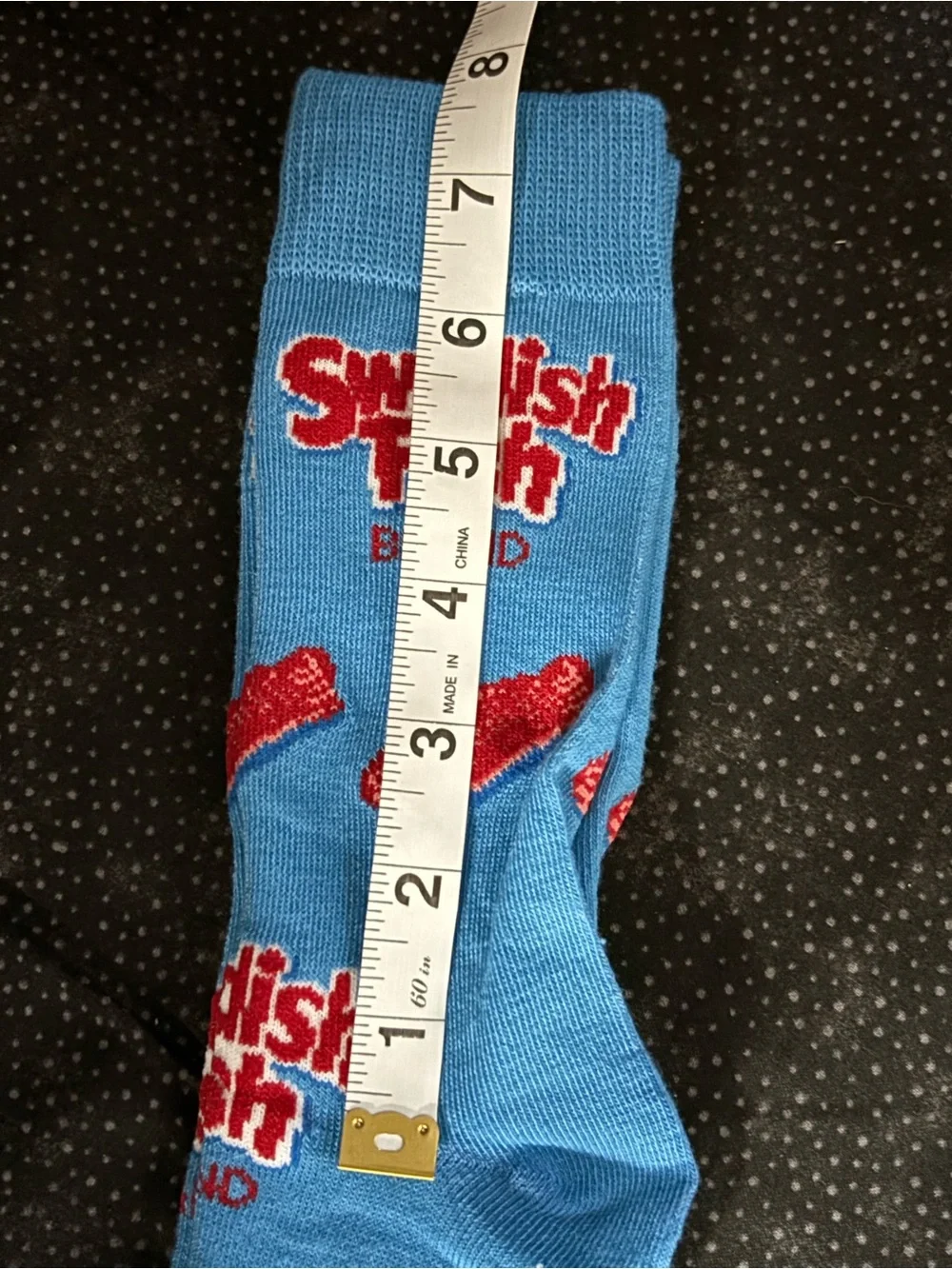 Mens Blue & Red Logo Crew Socks